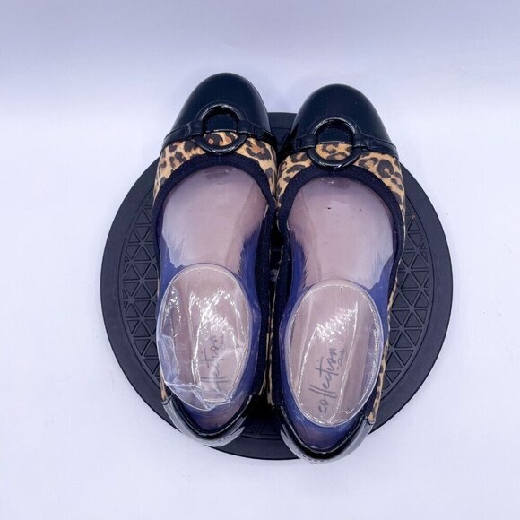 Clarks Women's Gracelin Wind Dress Ballet Flat Leopard Print Cap Toe Size 7 - Picture 9 of 10